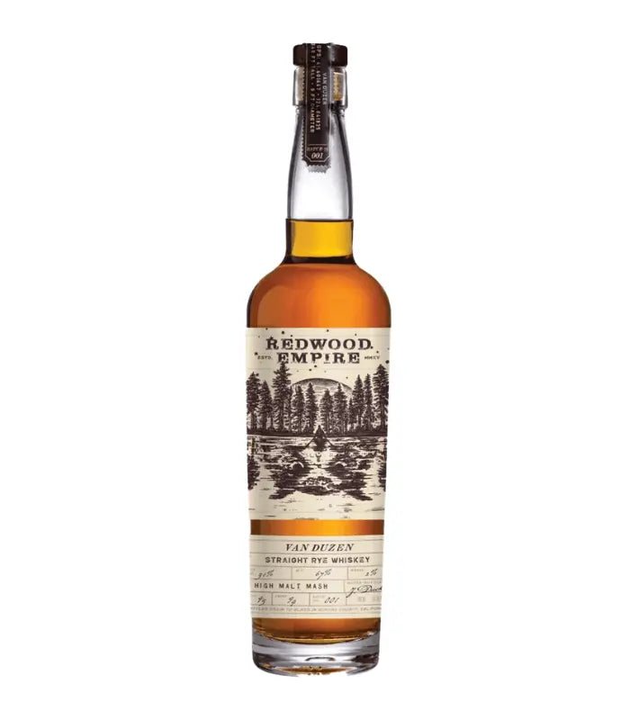 Redwood Empire Van Duzen Straight Rye Whiskey Rye Whiskey Redwood Empire Whiskey   