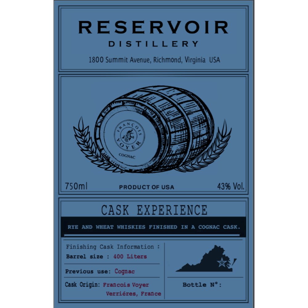 Reservoir Cask Experience Rye and Wheat Whiskies American Whiskey Reservoir Distillery