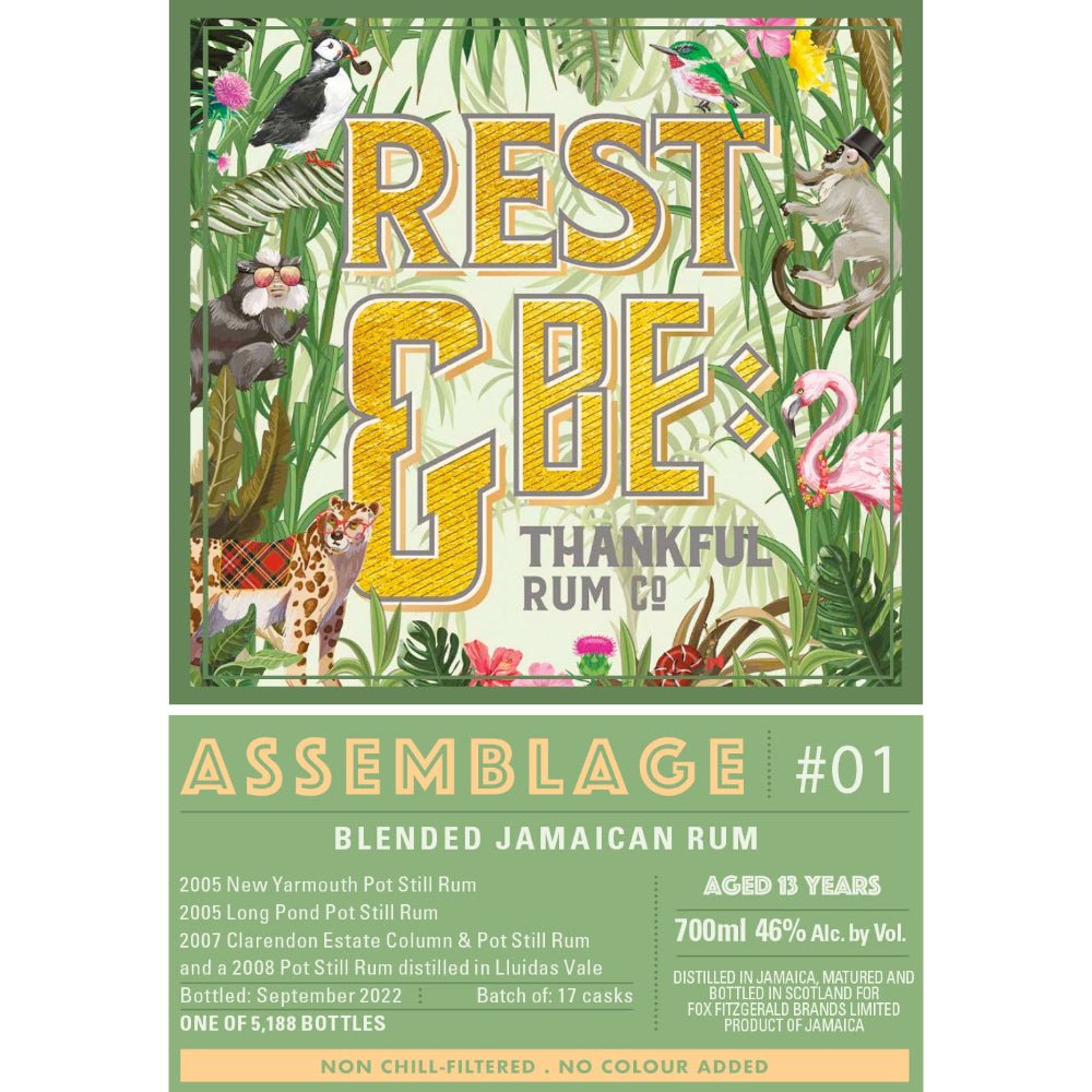 Rest & Be Thankful Rum Assemblage #01 Rum Rest & Be Thankful Rum Co   