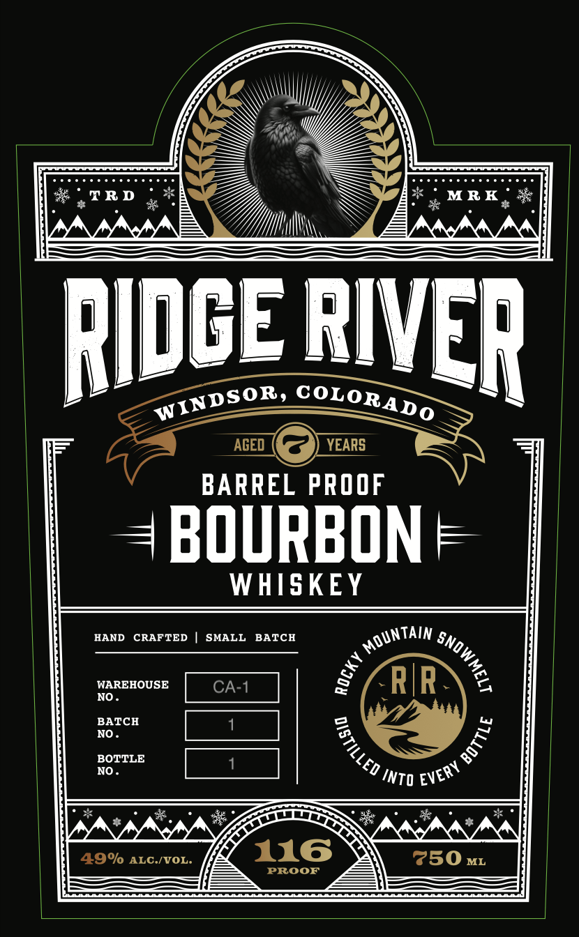 Ridge River Barrel Proof Bourbon Whiskey Bourbon Whiskey Ridge River   