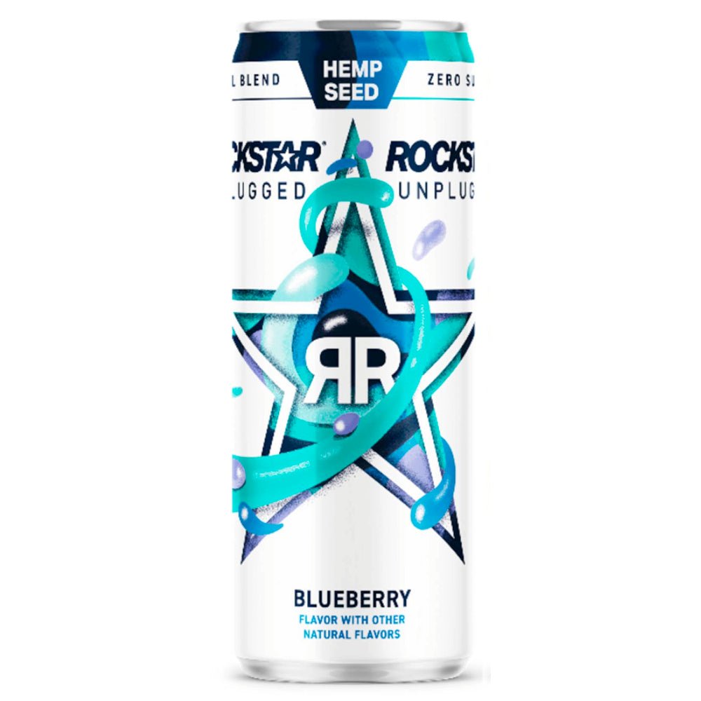 Rockstar Unplugged Blueberry Energy Drink Sports & Energy Drinks Rockstar