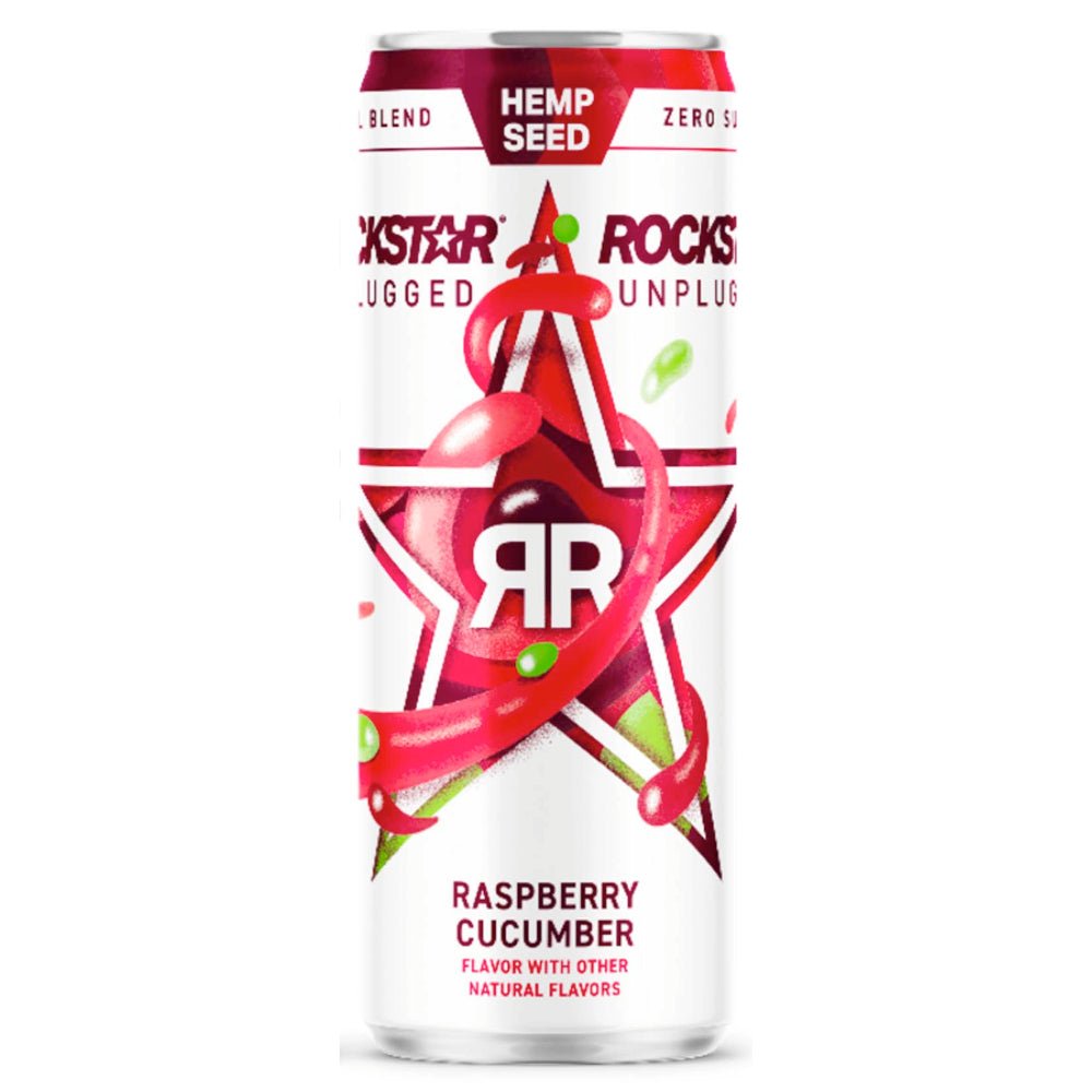 Rockstar Unplugged Raspberry Cucumber Energy Drink Sports & Energy Drinks Rockstar