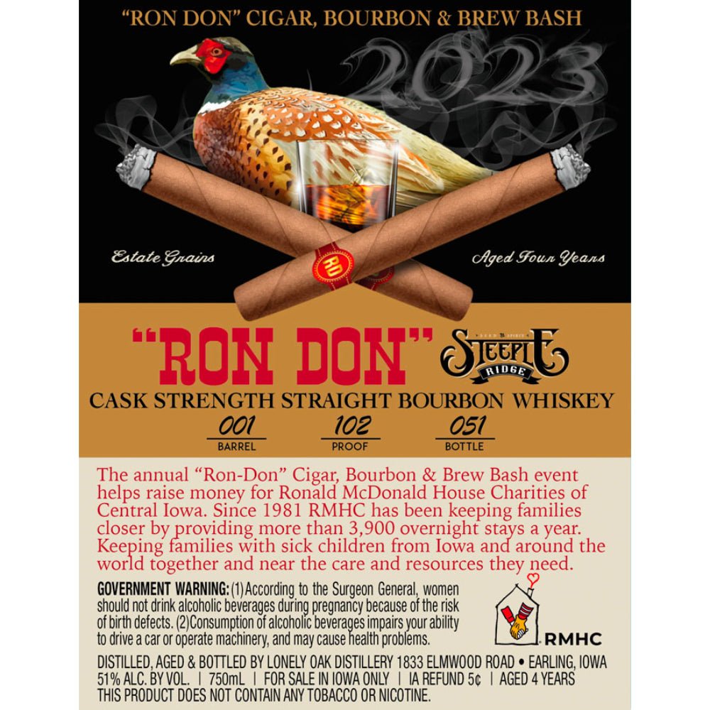 Ron Don Cask Strength Straight Bourbon 2023 Bourbon Ron Don   