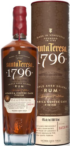 Santa Teresa 1796 Arabica Coffee Cask Solera Rum Batch No.1 750ml RUM Heaven Hill   