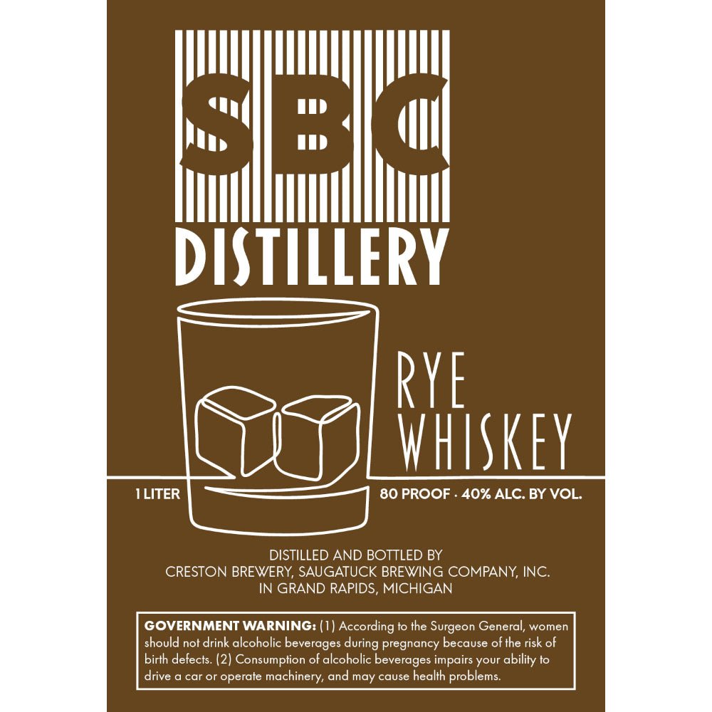 SBC Distillery Rye Whiskey Rye Whiskey SBC Distillery