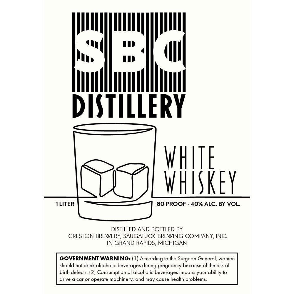 SBC Distillery White Whiskey American Whiskey SBC Distillery