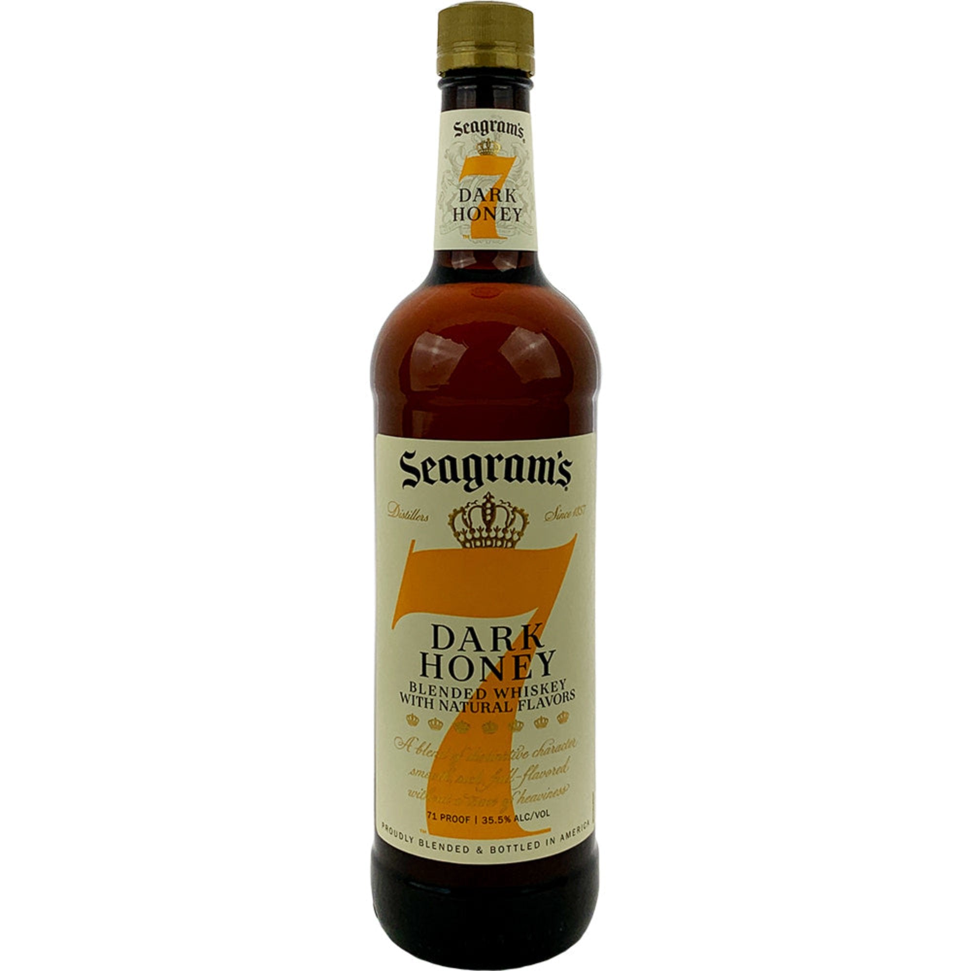 Seagram's Dark Honey Flavored Whiskey 7 Crown Whiskey Seagram's   