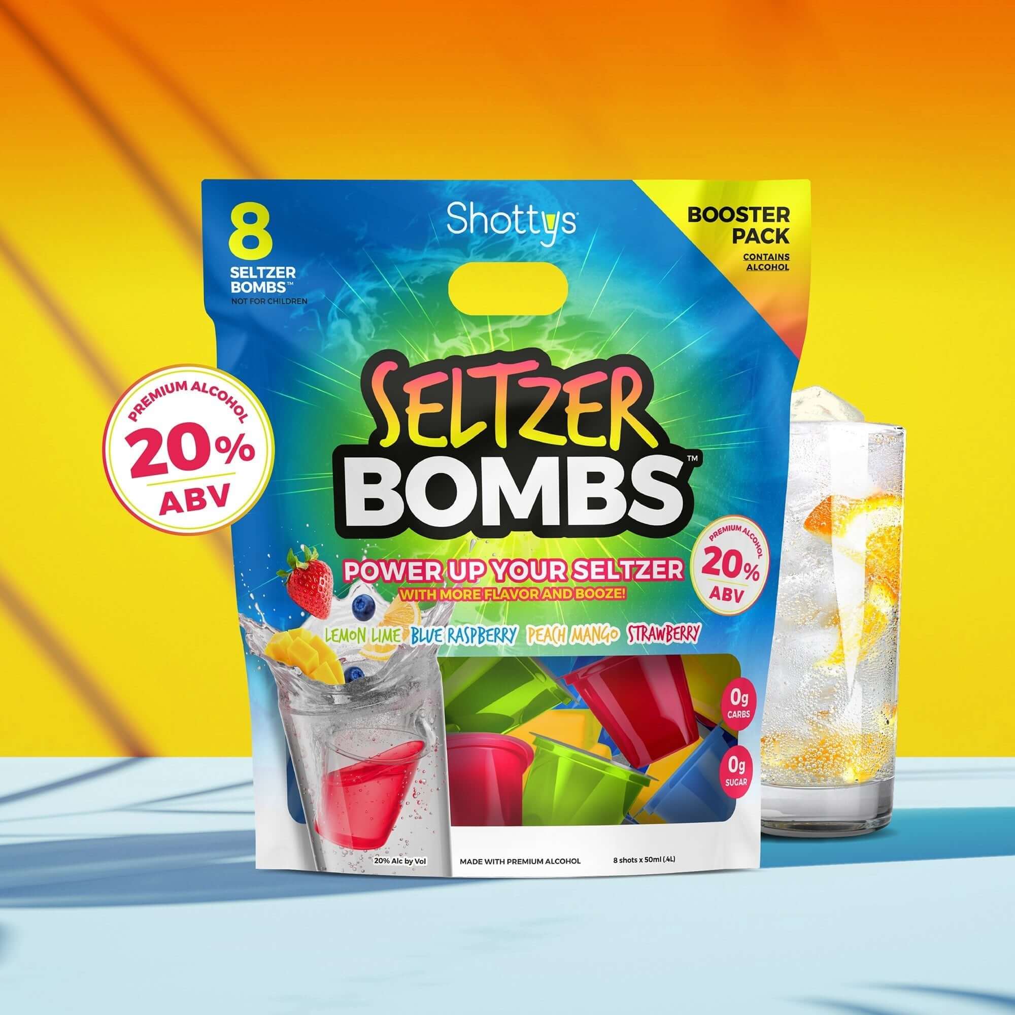 Shottys Seltzer Bombs Shots (8 shots)  Shottys   