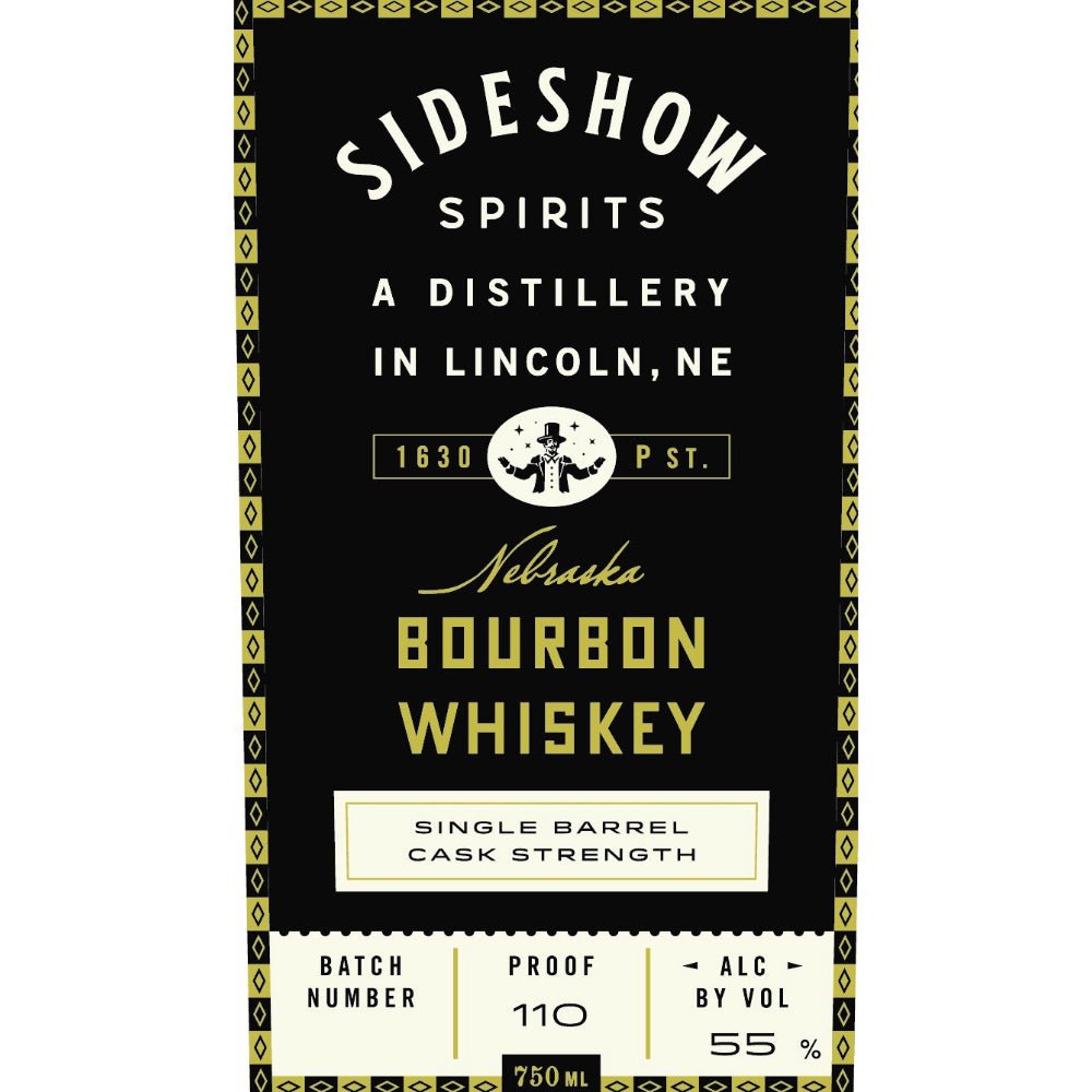 Sideshow Spirits Nebraska Bourbon Whiskey Bourbon Sideshow Spirits