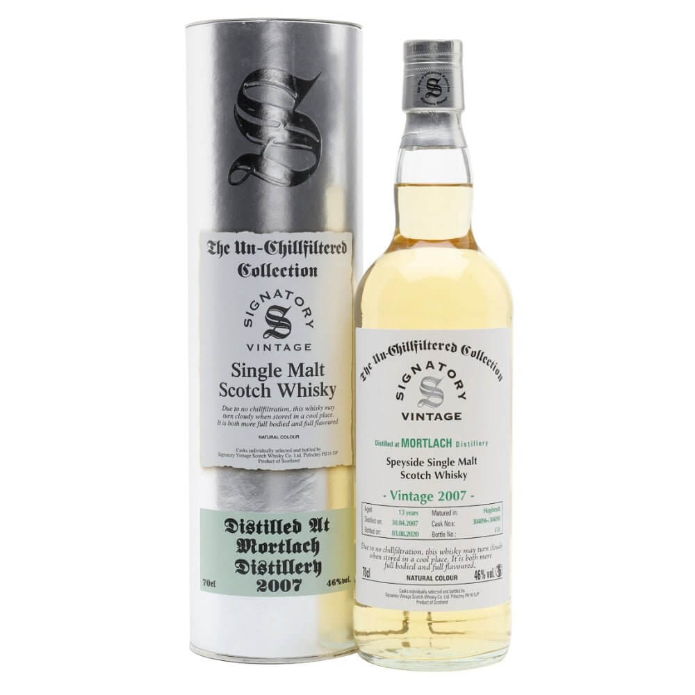 Signatory 13 Year Old Mortlach Single Malt Scotch 2008 Scotch Signatory