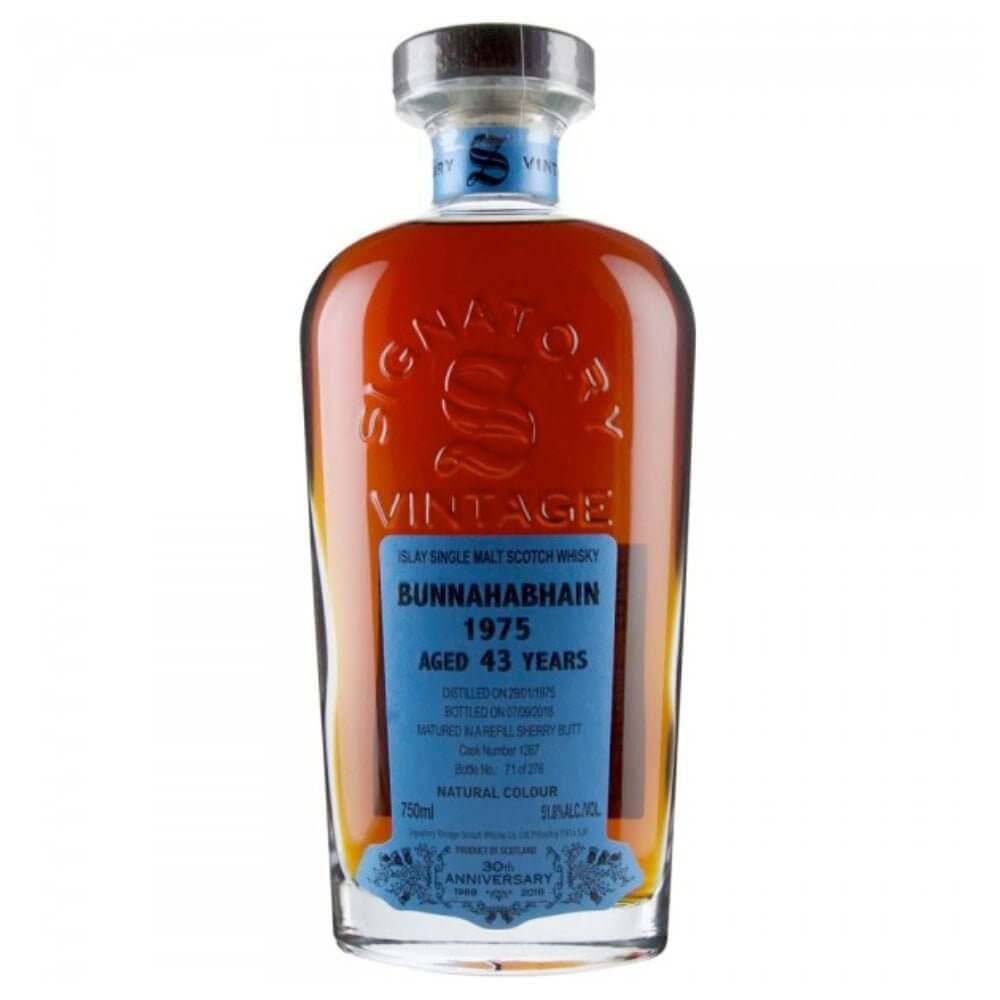 Signatory 1975 Bunnahabhain 43 Year Old Scotch Signatory