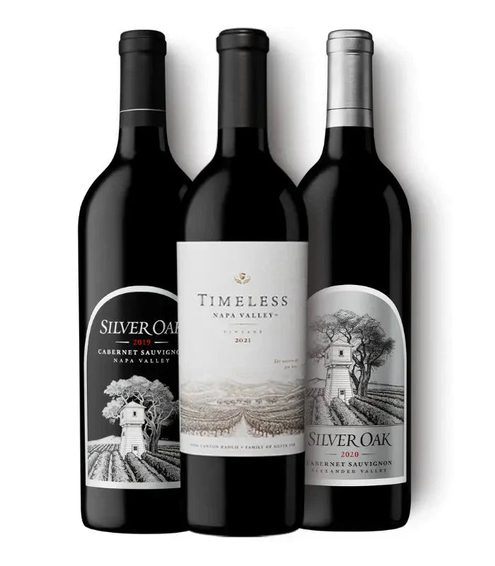 Silver Oak Napa & Alexander Valley Cabernet & Timeless Napa Valley Red Bundle Wine Silver Oak