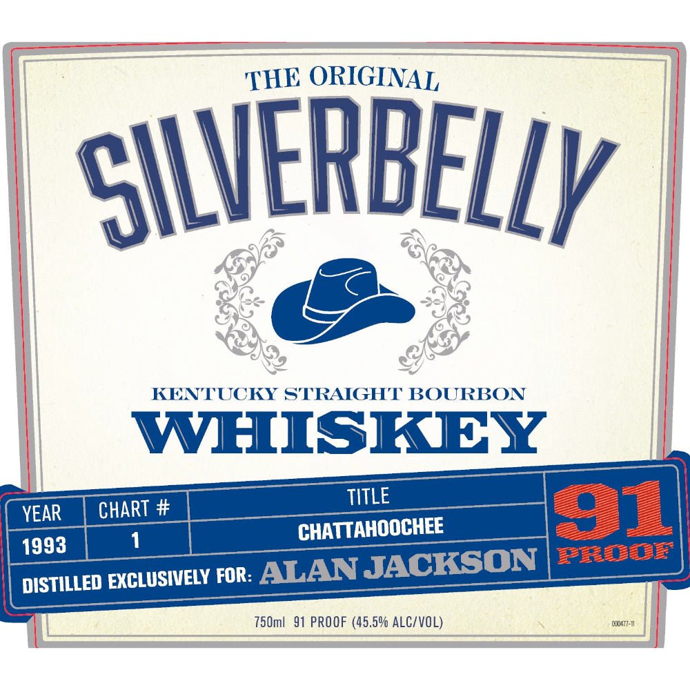 Silverbelly Bourbon By Alan Jackson - Chattahoochee Year 1993 Bourbon Silverbelly   