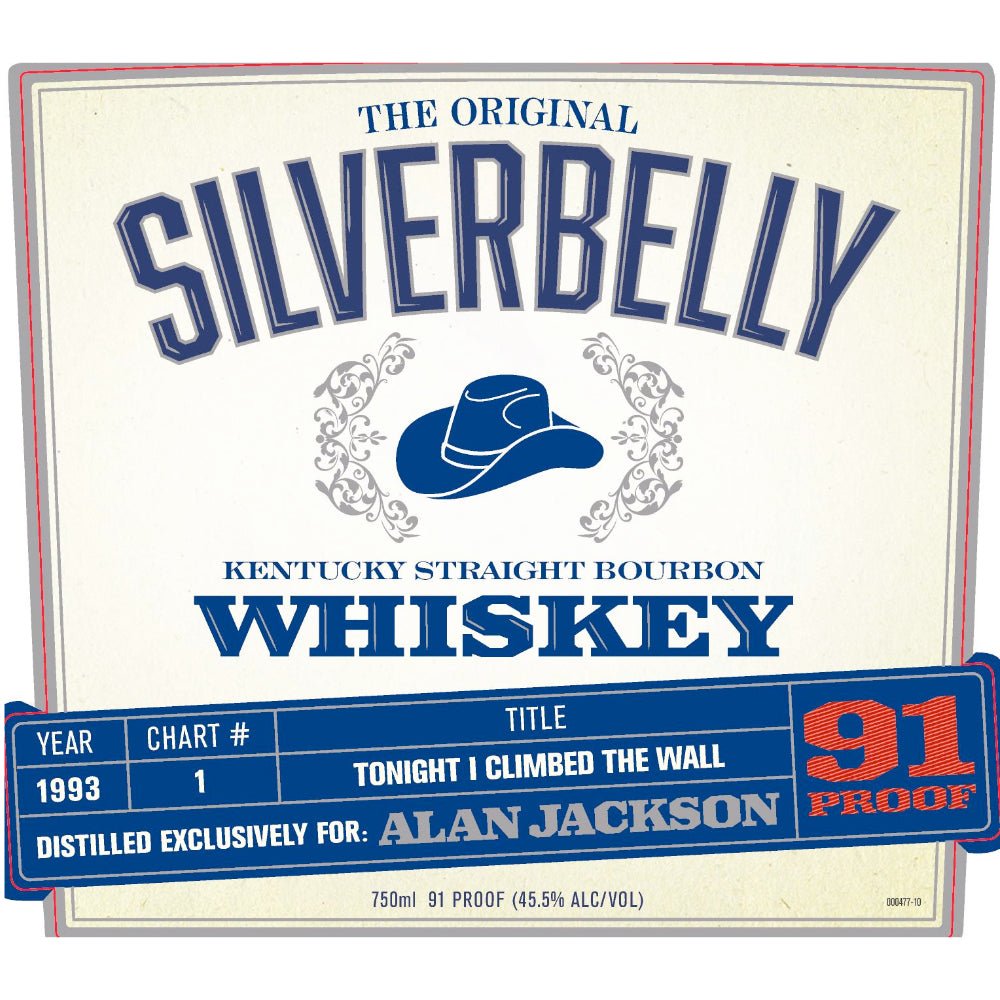 Silverbelly Bourbon By Alan Jackson - Tonight I Climbed The Wall Year 1993 Bourbon Silverbelly   