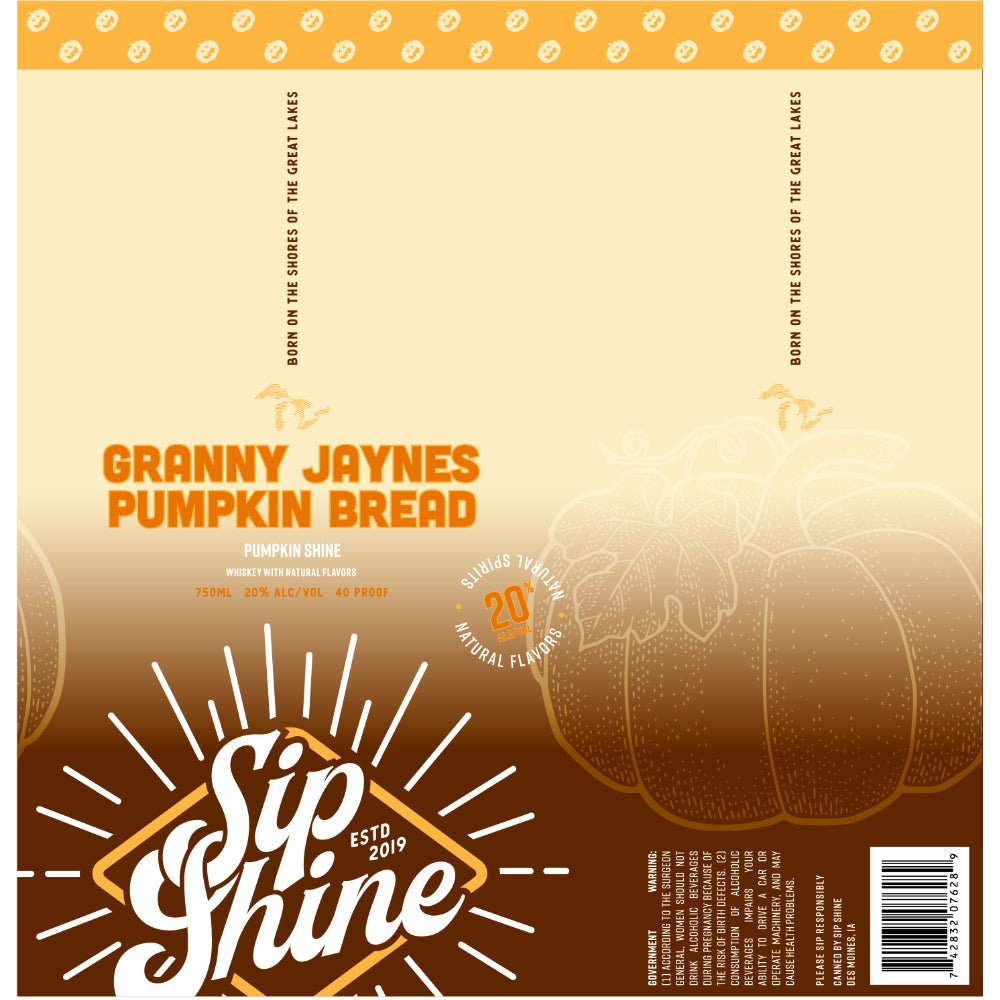 Sip Shine Granny Jaynes Pumpkin Bread American Whiskey Sip Shine