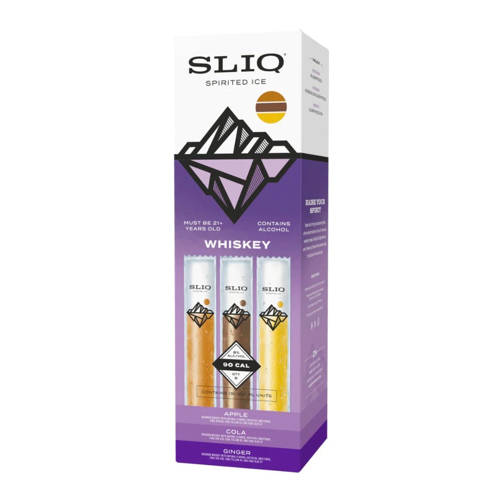 Sliq Spirited Ice Whiskey Alcoholic Freezer Bars Sliq Spirited Ice   