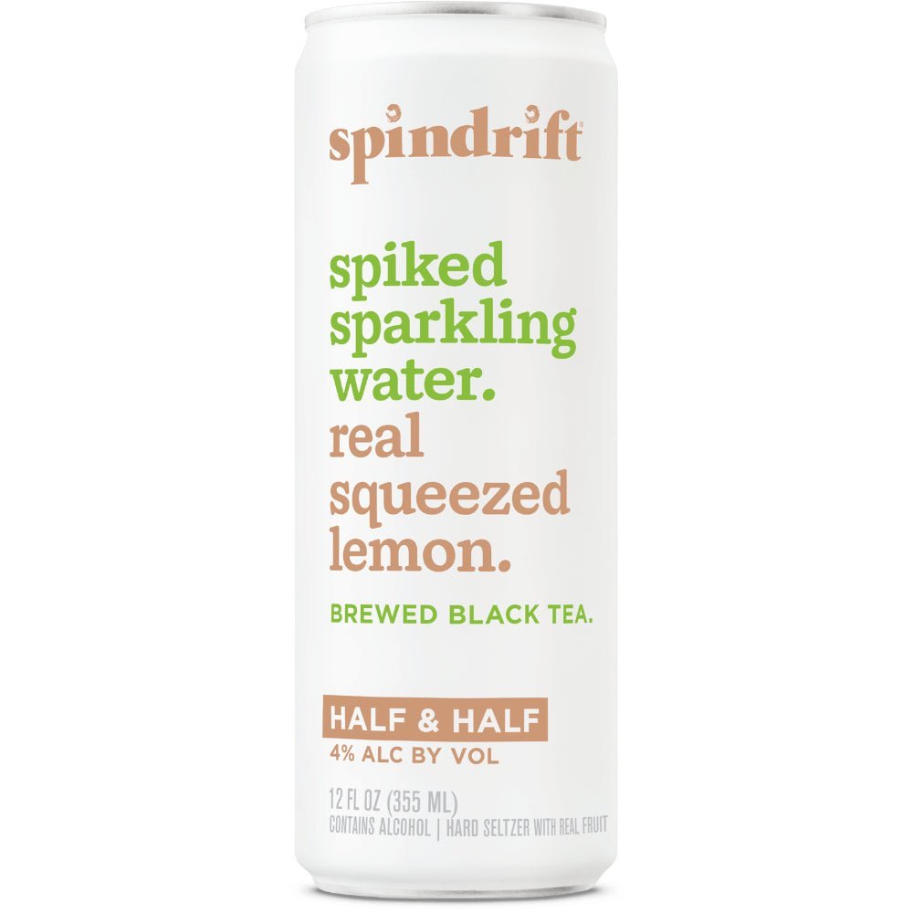 Spindrift Spiked Half & Half Lemon & Black Tea Hard Seltzer Spindrift Spiked   