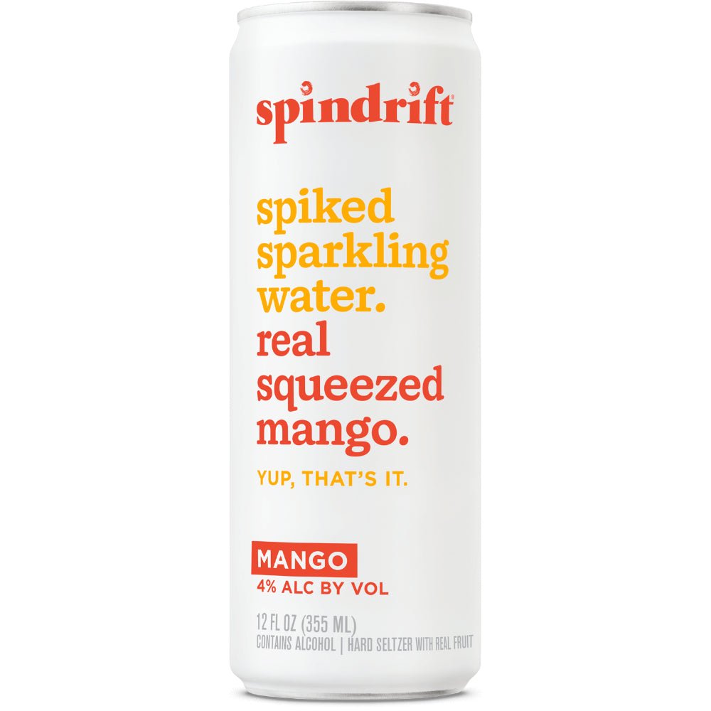 Spindrift Spiked Mango Hard Seltzer Spindrift Spiked