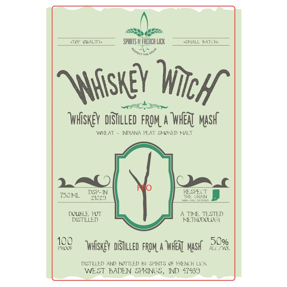 Spirits of French Lick Whiskey Witch Wheat Whiskey Spirits of French Lick