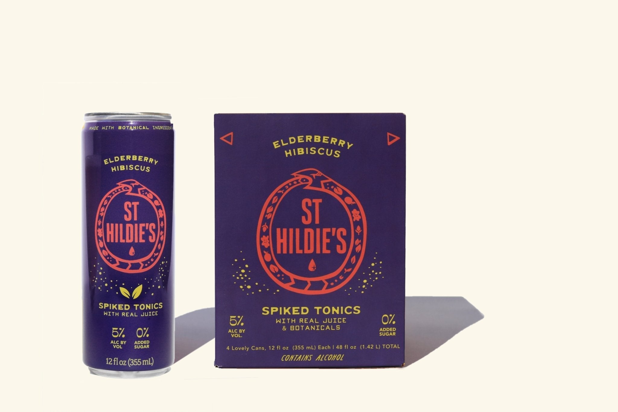 St Hildie's Elderberry Hibiscus Spiked Tonics - BuyMyLiquor