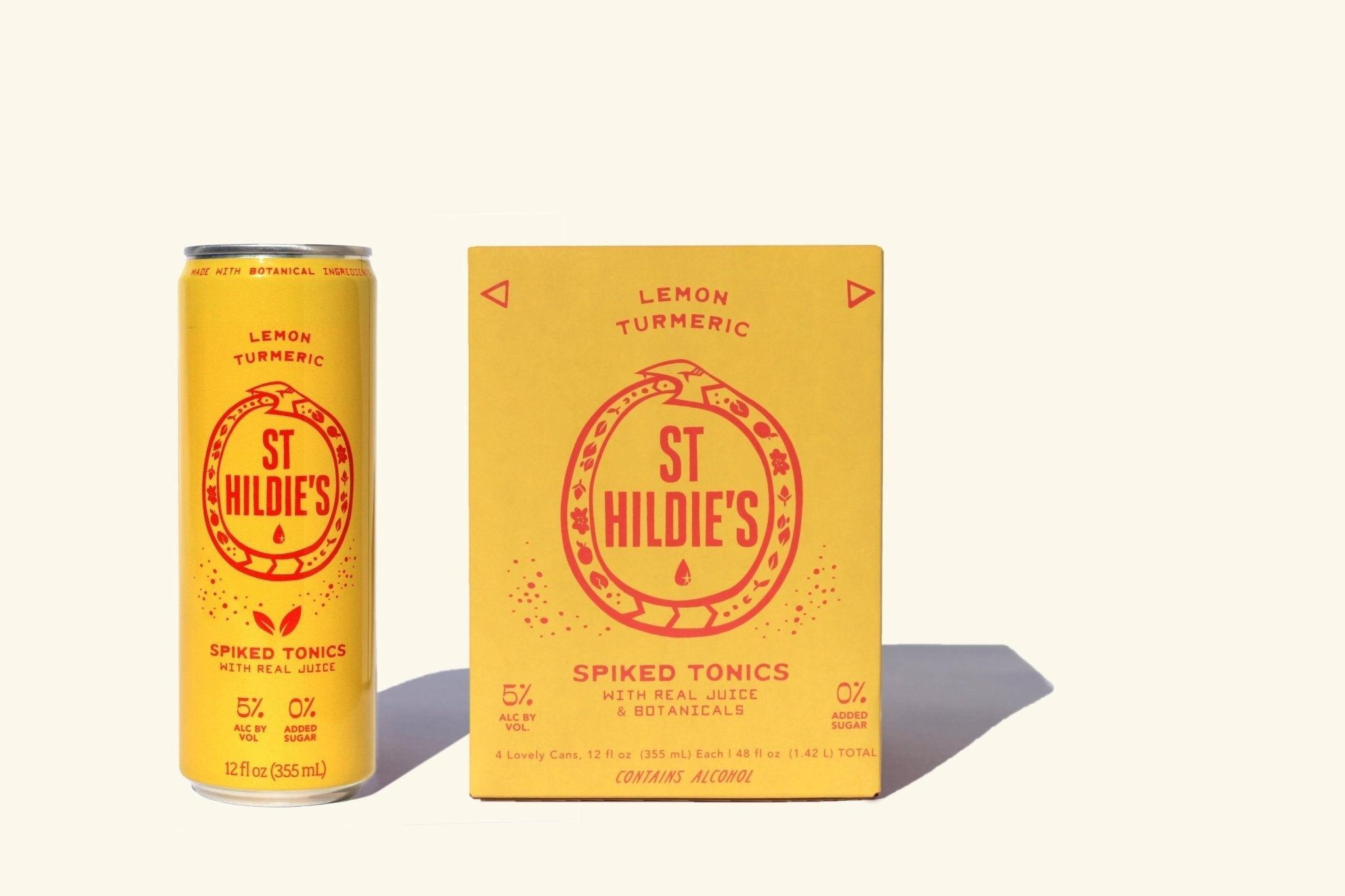 St Hildie's Lemon Turmeric Spiked Tonics - BuyMyLiquor