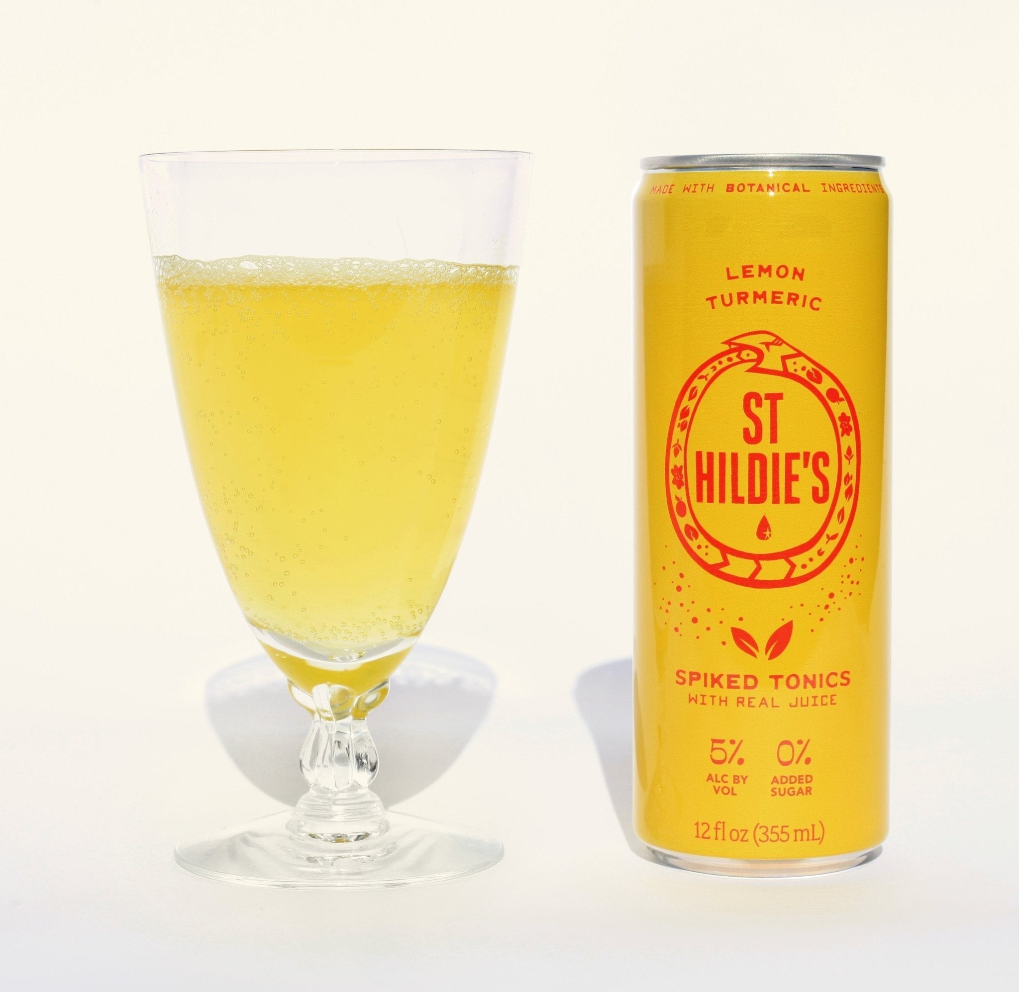 St Hildie's Lemon Turmeric Spiked Tonics - BuyMyLiquor