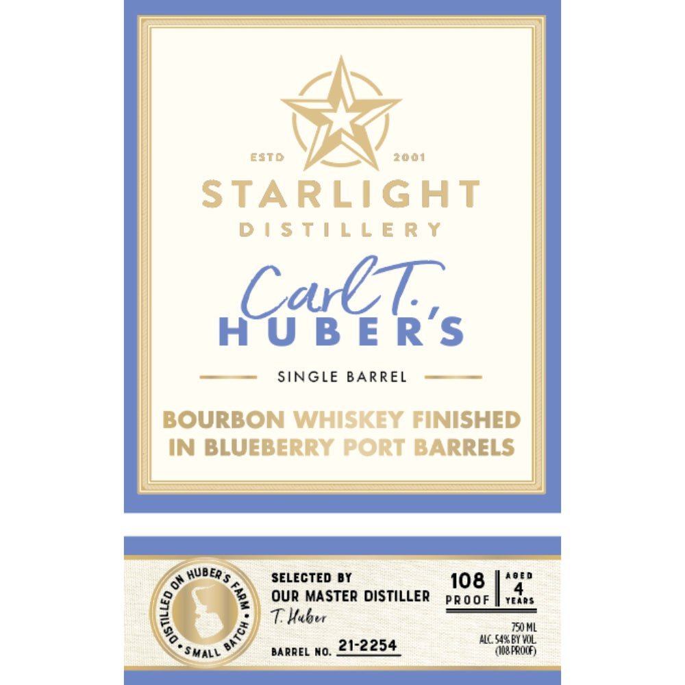 Starlight Bourbon Finished in Blueberry Port Barrels Bourbon Starlight Distillery   