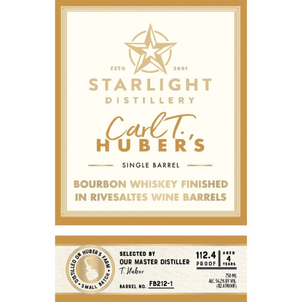 Starlight Bourbon Finished in Rivesaltes Wine Barrels Rye Whiskey Starlight Distillery   