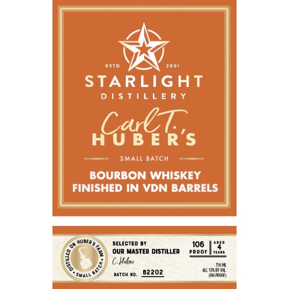 Starlight Bourbon Finished In VDN Barrels Bourbon Nulu