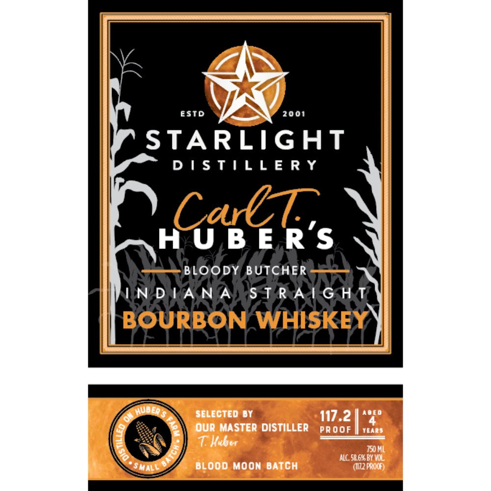 Starlight Carl T. Huber’s Bloody Butcher Bourbon Bourbon Starlight Distillery   