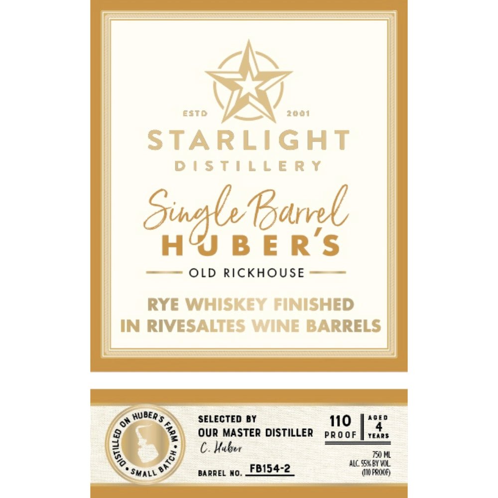 Starlight Rye Finished in Rivesaltes Wine Barrels Rye Whiskey Starlight Distillery   