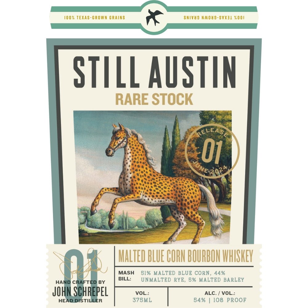 Still Austin Rare Stock Malted Blue Corn Bourbon Bourbon Still Austin Whiskey Co.   