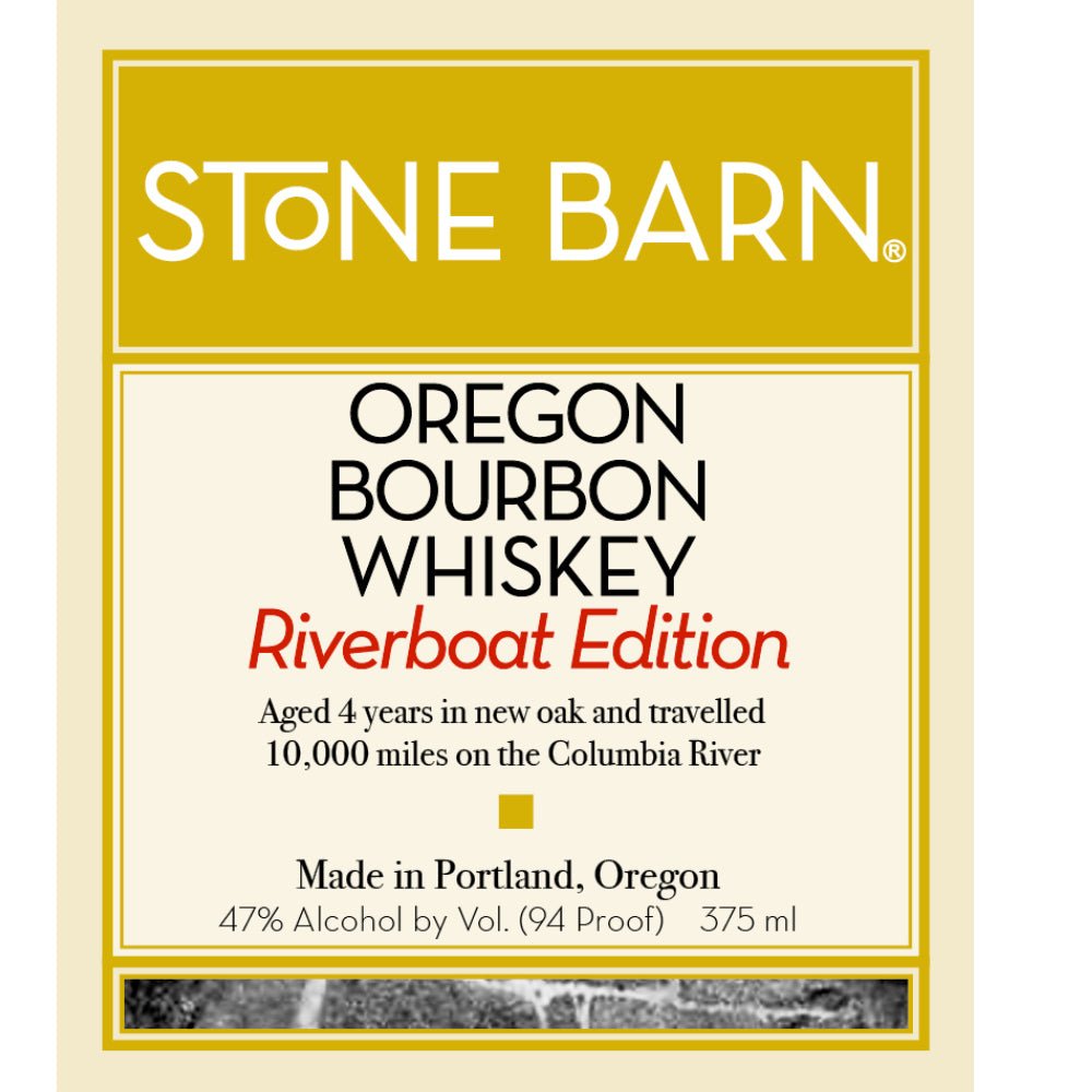 Stone Barn 4 Year Old Oregon Bourbon: Riverboat Edition Bourbon Stone Barn Brandyworks   