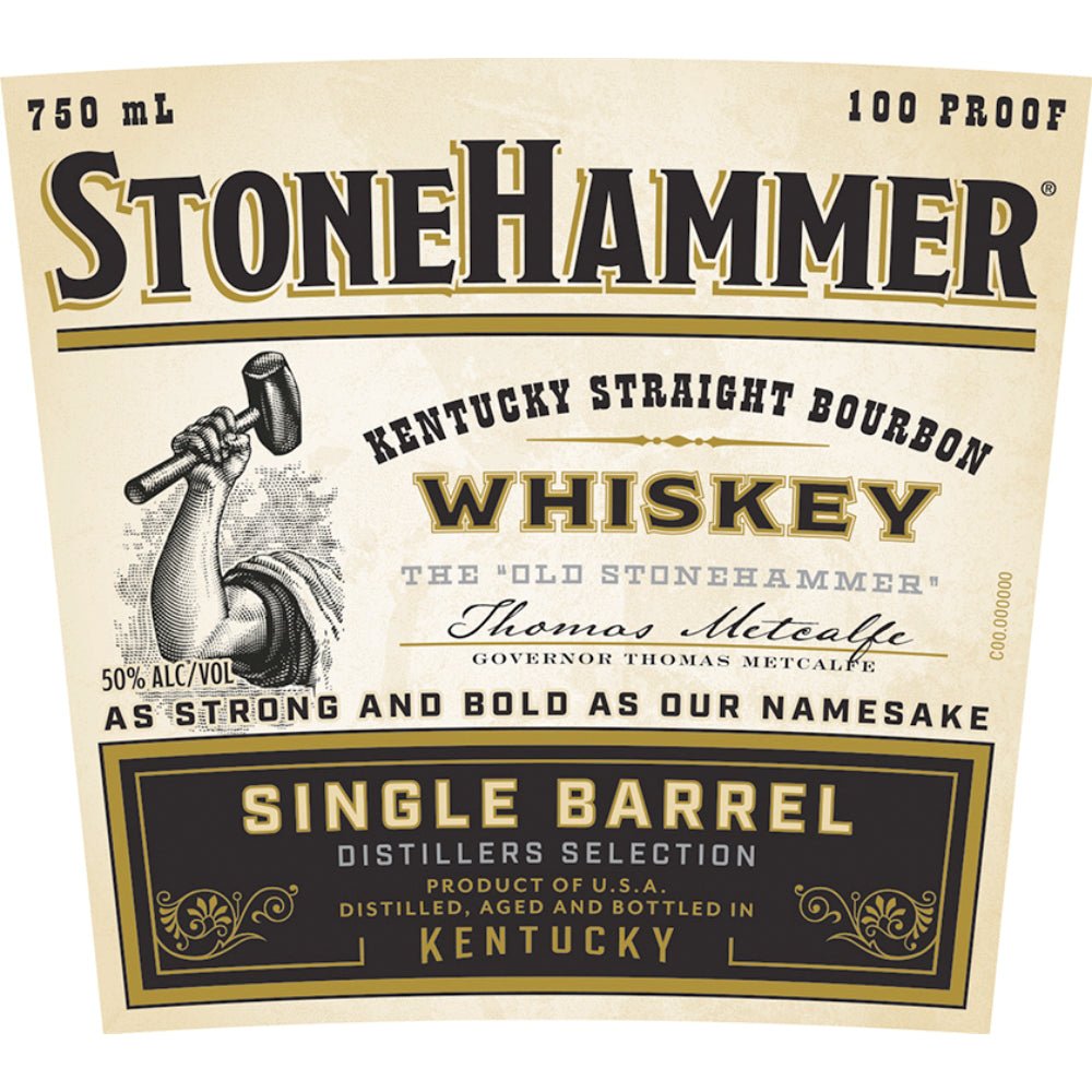 StoneHammer Single Barrel Kentucky Straight Bourbon Bourbon Barton 1792 Distillery