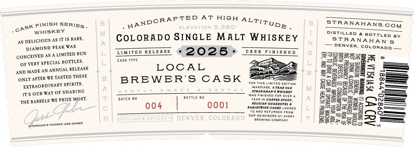 Stranahan’s Diamond Peak 2025 Batch 4 American Whiskey Stranahan's   