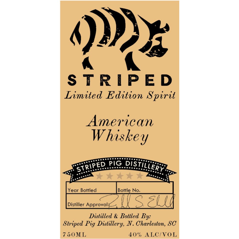 Striped Pig American Whiskey American Whiskey Striped Pig Distillery