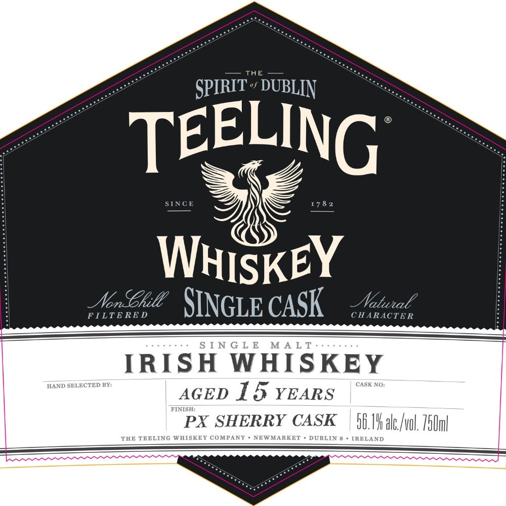 Teeling 15 Year Old PX Sherry Single Cask Irish Whiskey Single Malt Whiskey Teeling Whiskey   