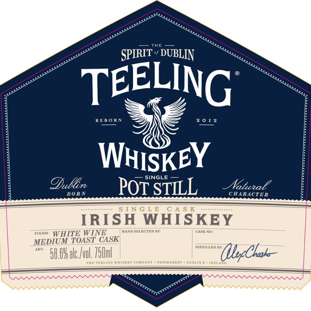 Teeling Single Pot Still White Wine Cask Medium Toast Whisky Teeling Whiskey   