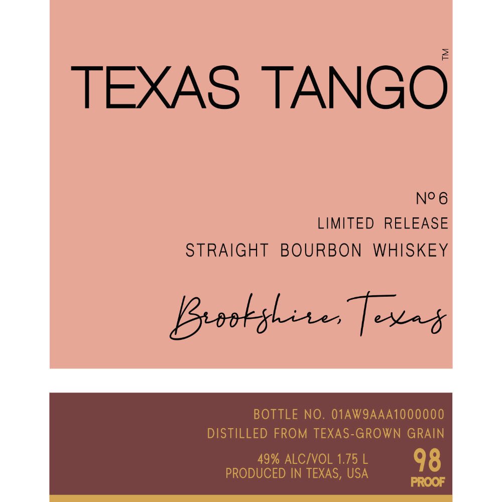 Texas Tango Limited Release Straight Bourbon Bourbon Texas Tango