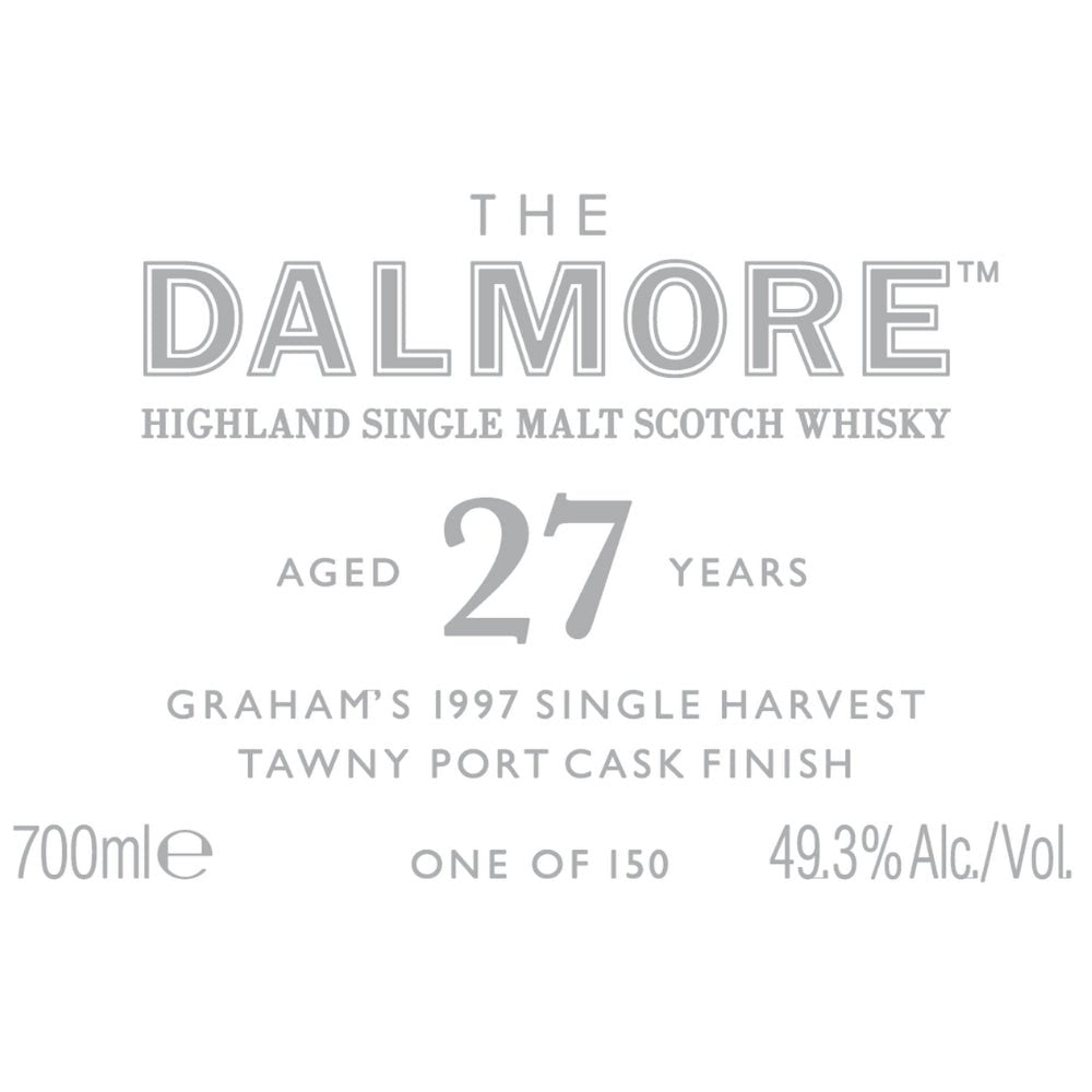 The Dalmore 27 Year Old Graham’s 1997 Single Harvest Tawny Port Cask Scotch The Dalmore   