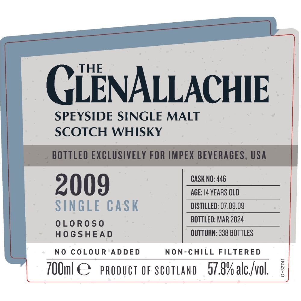 The Glenallachie 14 Year Old 2009 Cask No. 446 - Impex Scotch GlenAllachie   