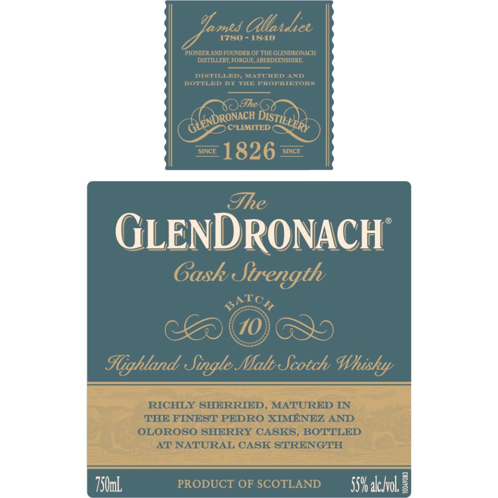 The Glendronach Cask Strength Batch 10 Scotch Glendronach   