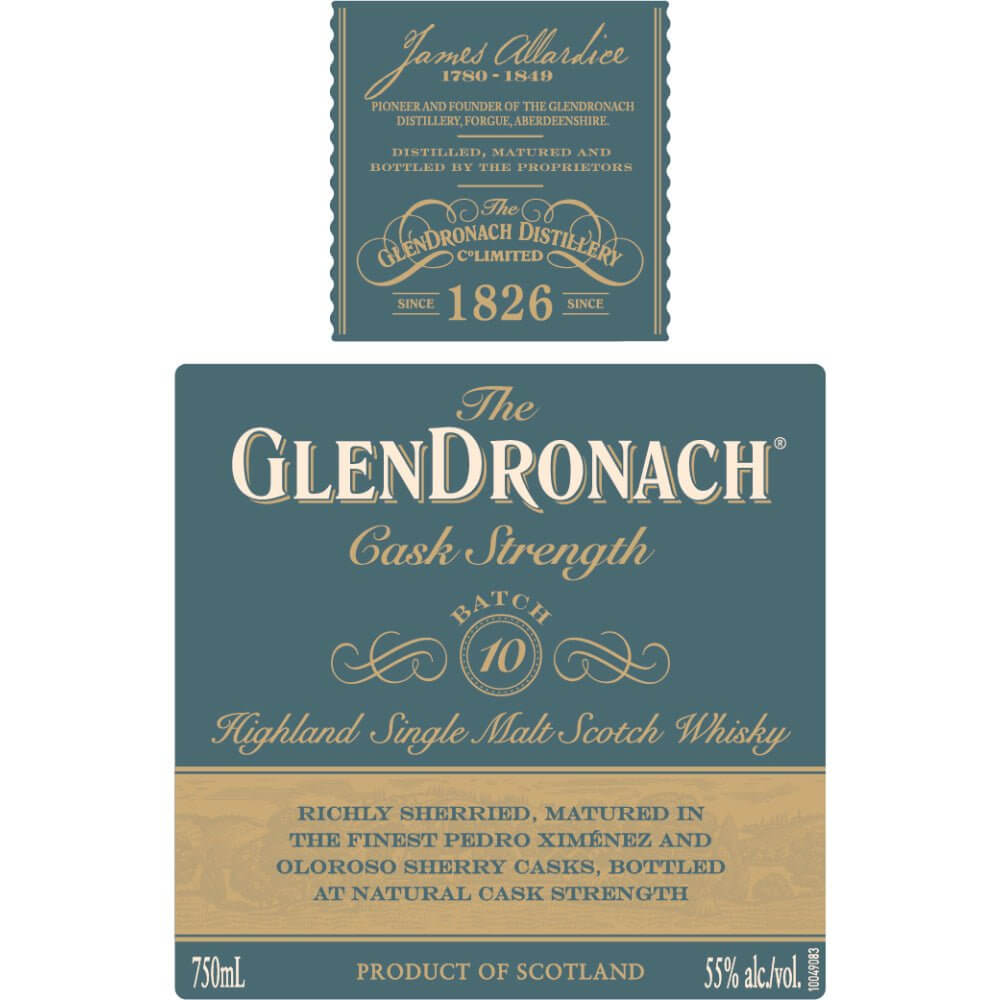 The Glendronach Cask Strength Batch 10 Scotch Glendronach