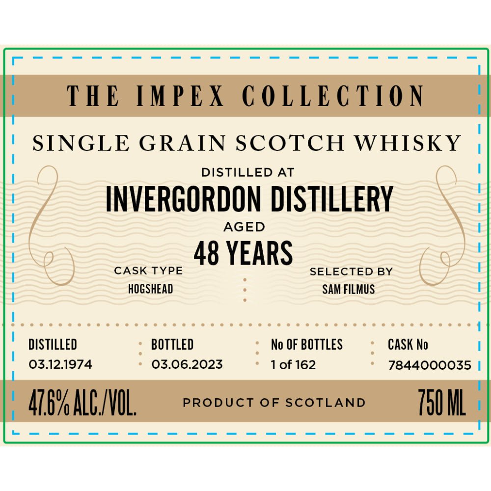 The ImpEx Collection Invergordon Distillery 48 Year Old 1974 Scotch Impex   