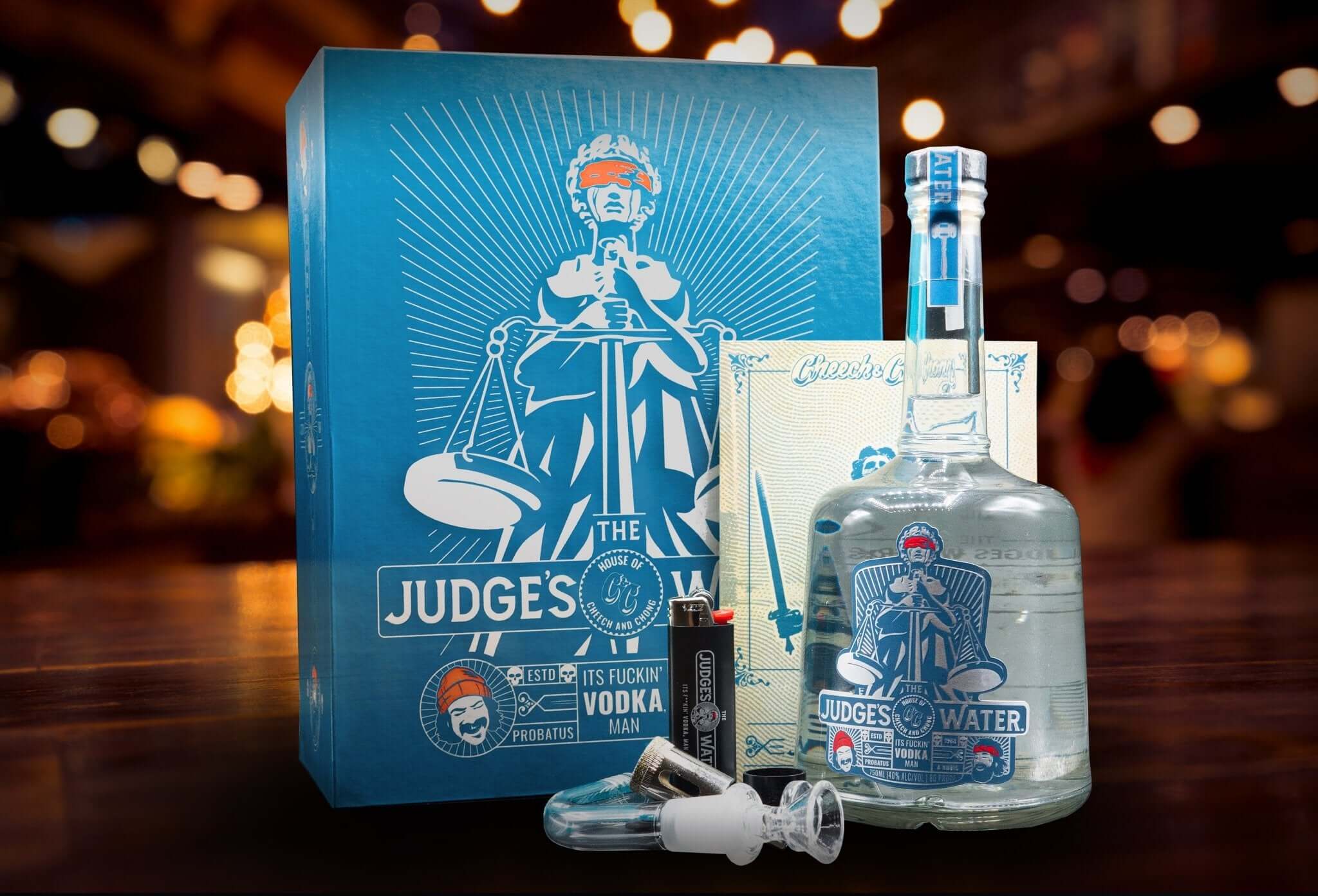 The Judge's Water Vodka By Cheech & Chong Vodka THE JUDGE'S WATER   