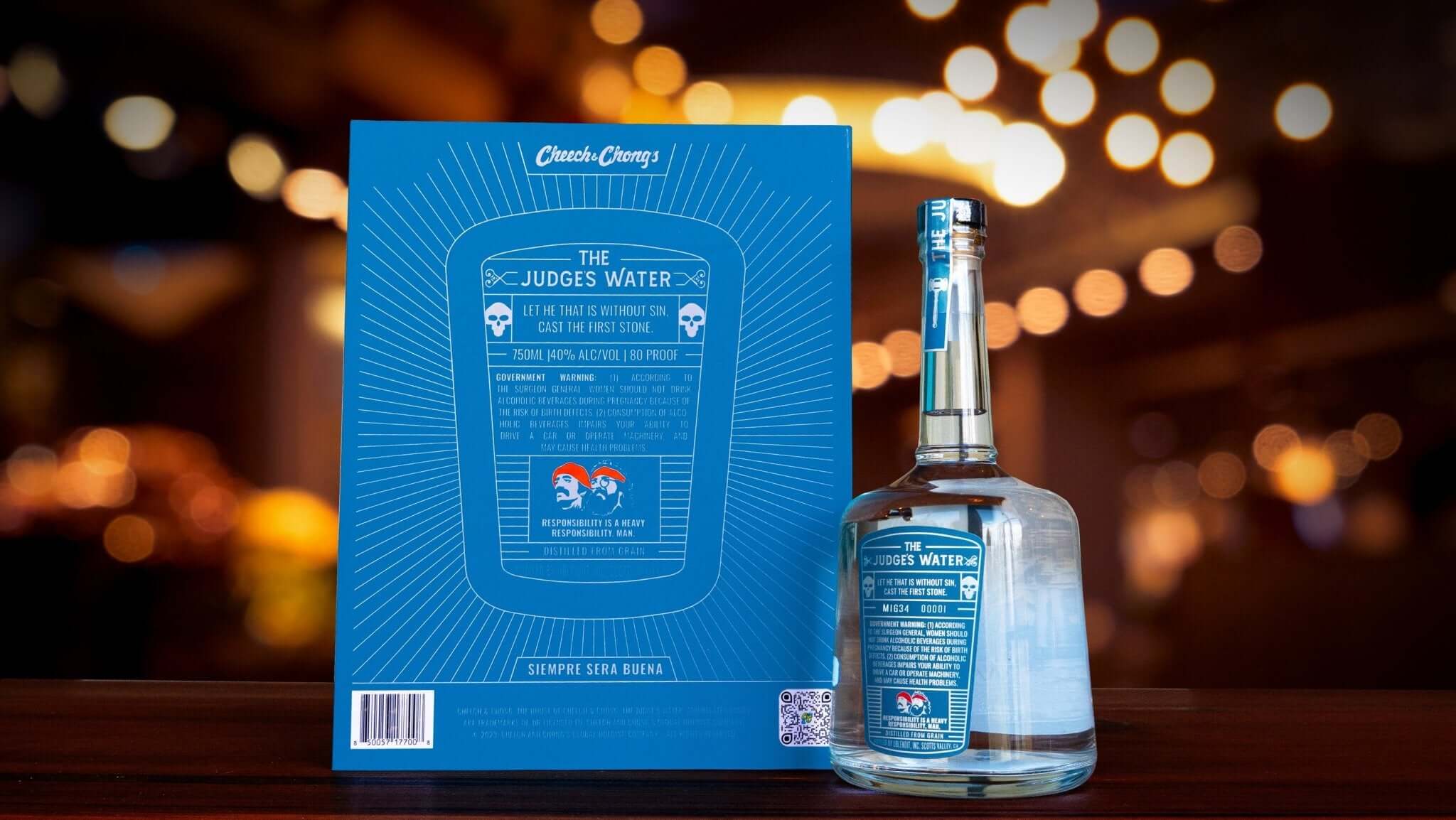 The Judge's Water Vodka By Cheech & Chong Vodka THE JUDGE'S WATER   