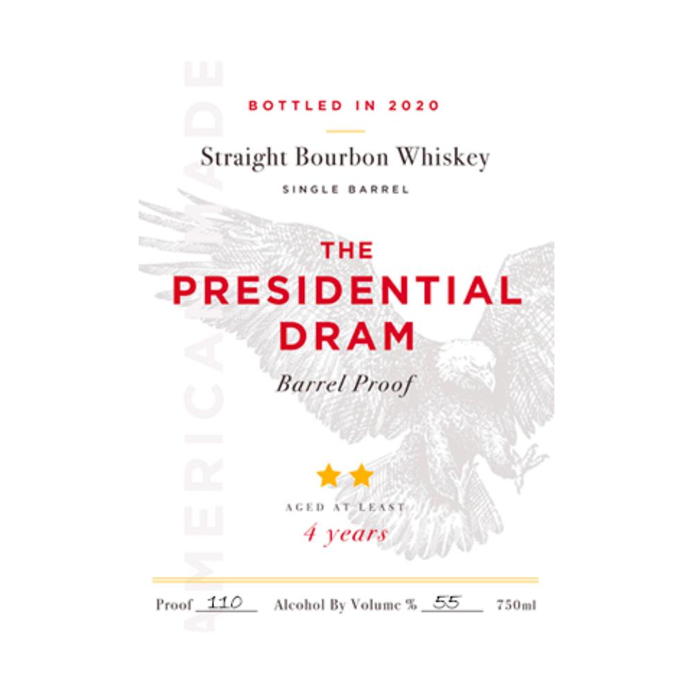 The Presidential Dram Barrel Proof 2020 Release Bourbon Proof & Wood Ventures   