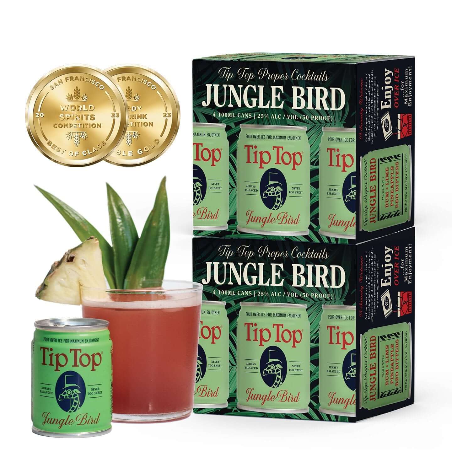 Tip Top Cocktails Jungle Bird Beverages Tip Top Proper Cocktails 8-Pack  