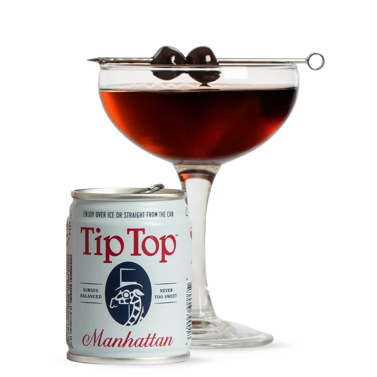 Tip Top Cocktails Manhattan Beverages Tip Top Proper Cocktails 100ml Can  