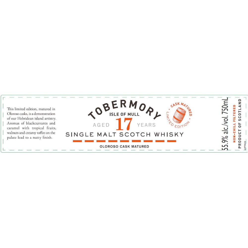 Tobermory 17 Year Old Oloroso Cask Matured Scotch Tobermory Distillery